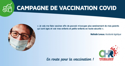 Début de la campagne de promotion de la vaccination COVID en interne 